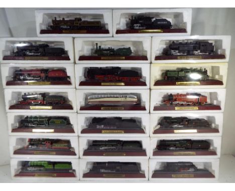 Model Railways - Lot to include twenty Atlas Editions scale model static trains contained in original packaging, comprising  