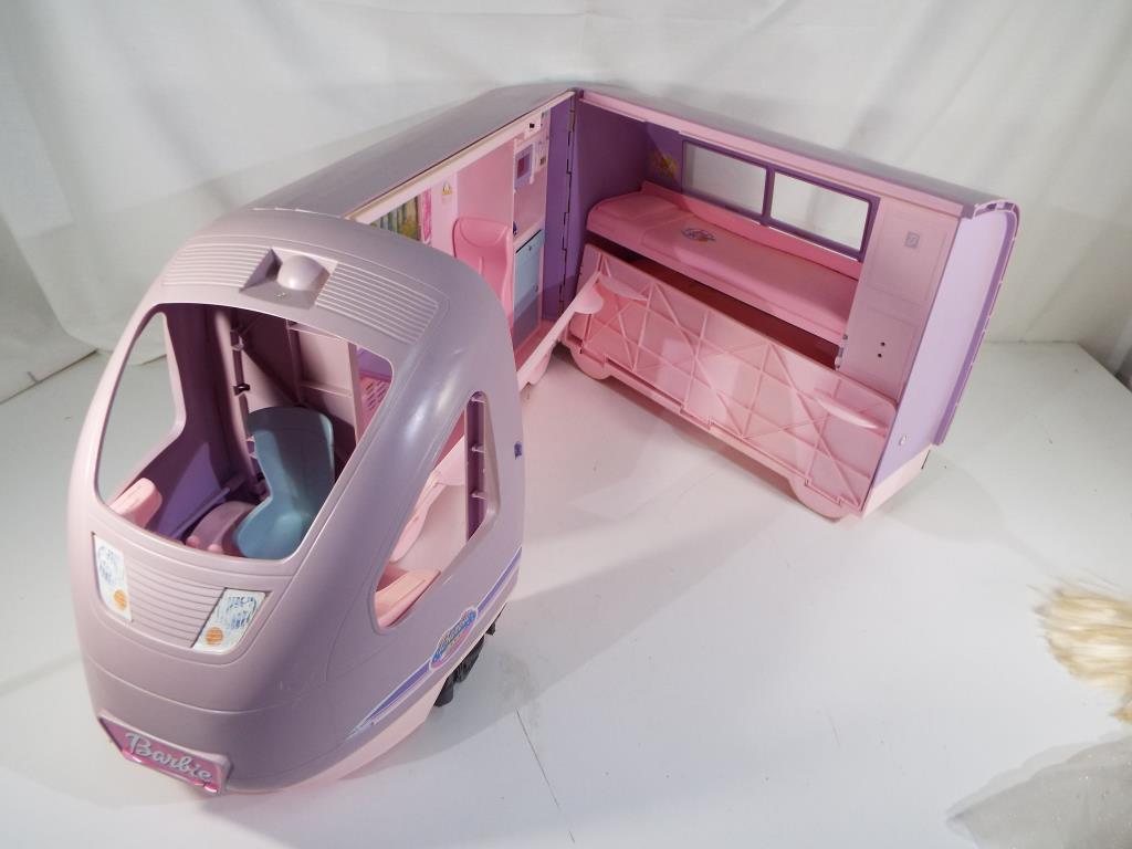 Barbie A Vintage Barbie Travel Train With Light And Sound Motion And