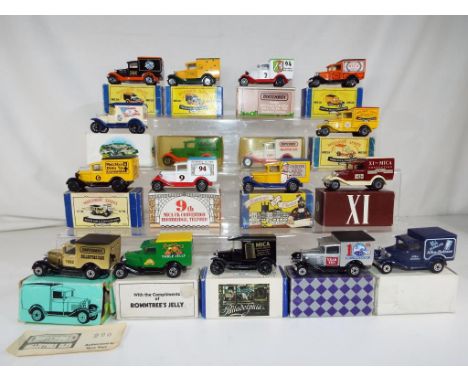 Matchbox - seventeen diecast vehicles in original boxes, all Ford Model A vans, models nm to m, boxes e with some imperfectio