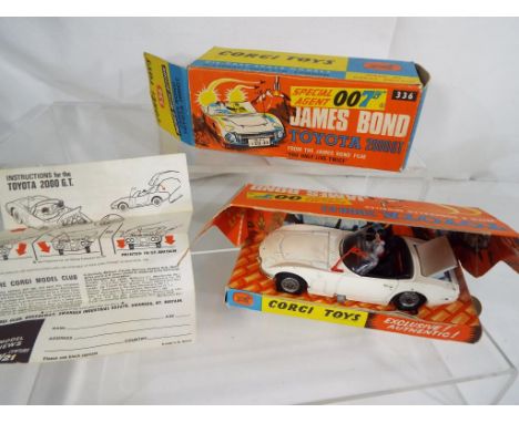 Corgi Toys - James Bond 007 Toyota 2000 GT diecast model as seen in the film You Only Live Twice comprising of white body wit