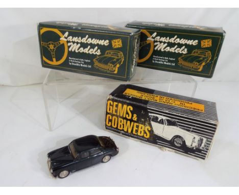 Lansdowne Models / Gems &amp; Cobwebs - three hand-built metal diecast 1:43 scale models comprising Lansdowne 1961 Humber Sup