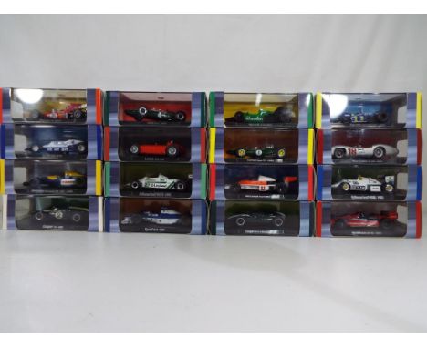 Diecast - Sixteen diecast model racing cars from the Atlas Editions Grand Prix Legends of Formula 1 series to include McLaren