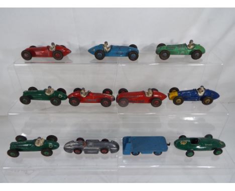 Dinky - a collection of  early Dinky racing cars to include 23F, 23G, 23H, 23N, 23G, 23J, 23K, 23F, 239 Vanwall, B.E.V. Truck