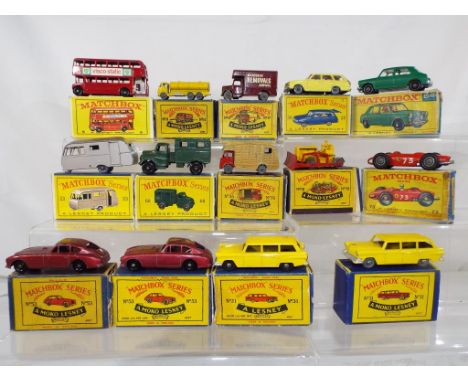 Matchbox - fourteen diecast vehicles in original boxes comprising Nos. 5, 11, 17, 18, 23, 31 x 2, 35, 38, 53 x 2, 64, 68 and 