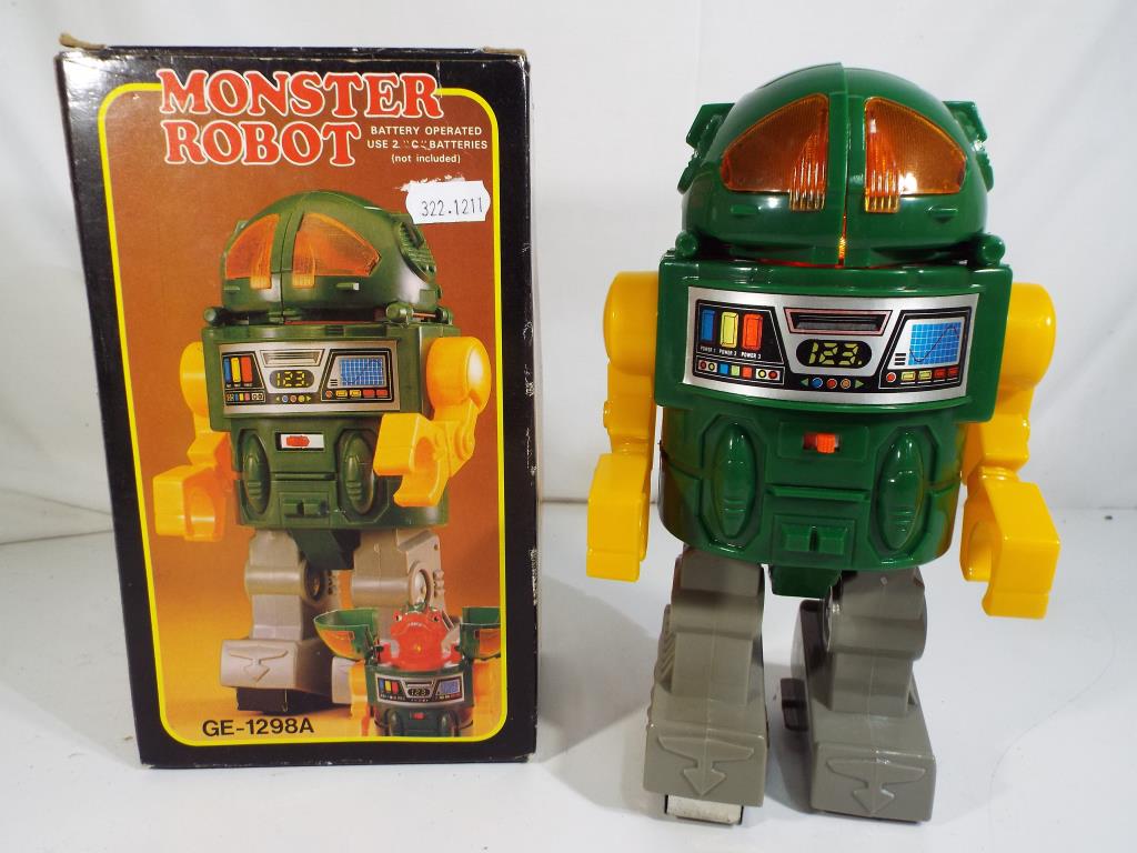 Monster Robot in original box by Horikawa, battery operated, features ...