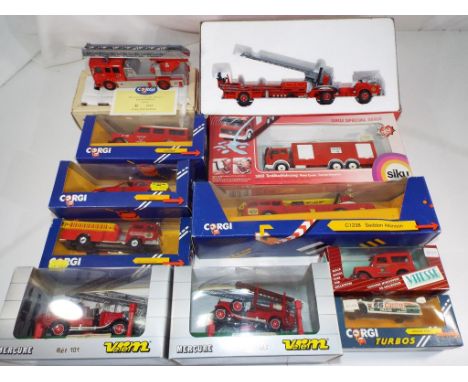 Corgi, Vitesse and Siku - Eleven diecast vehicles in original boxes, includes Corgi # 97320 and # 97386. Boxes VG to E with s