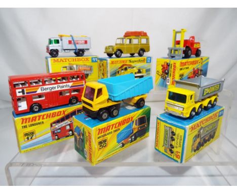 Matchbox - six diecast vehicles in original boxes models M with boxes NM to M (6) Est £60 - £80