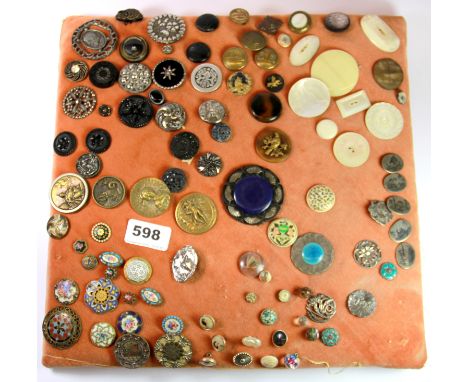 An extensive collection of antique and vintage buttons.