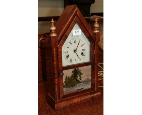 A New Haven clock company one-day striking mantel clock 