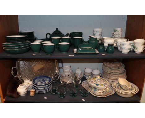 A group of various Masons dinner wares including tureen, three various part tea services, silver plated twin-handled tray, Pa