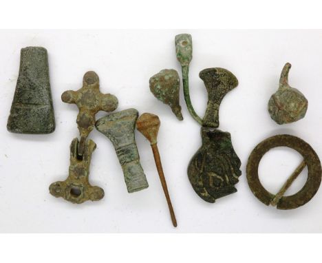 4th-5th century ornate Viking and Anglo Saxon objects, some Zoomorphic. P&amp;P Group 0 (£5+VAT for the first lot and £1+VAT 