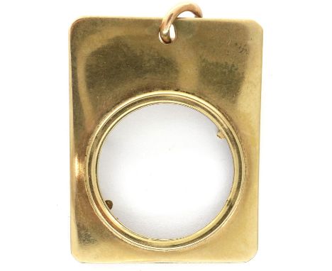 9ct gold full sovereign pendant mount, H: 35 mm, 4.8g. P&amp;P Group 1 (£14+VAT for the first lot and £1+VAT for subsequent l
