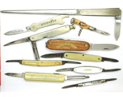 Collection of mixed penknives including mother of pearl examples. P&amp;P Group 1 (£14+VAT for the first lot and £1+VAT for s