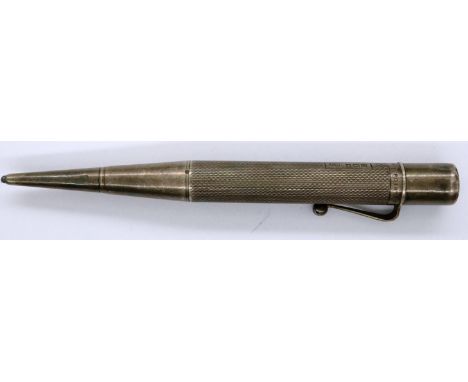 Hallmarked silver propelling pencil. P&amp;P Group 1 (£14+VAT for the first lot and £1+VAT for subsequent lots) 