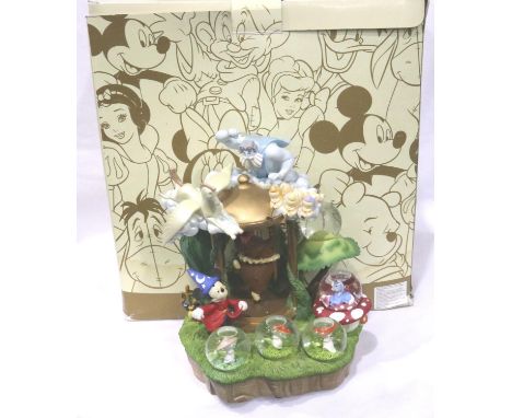 Disney Store Exclusive musical snow globe group, The Sorcerers Apprentice, H: 25 cm, boxed (box with water damage). P&amp;P G