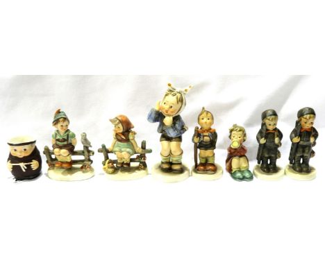 Collection of Goebel figurines, largest H: 14 cm. P&amp;P Group 2 (£18+VAT for the first lot and £3+VAT for subsequent lots) 
