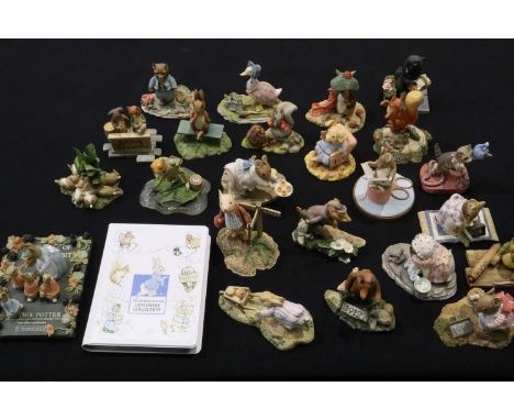 The Beatrix Potter Centenary Collection by Westminster Editions, twenty two figures each limited to 9500 pieces, together wit