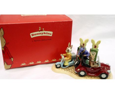 Royal Doulton Bunnykins figurine, All Fuelled Up, limited edition 488/1500, L: 21 cm, boxed. No cracks, chips or visible rest