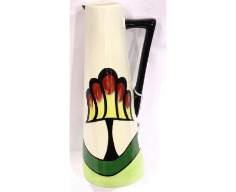 Lorna Bailey conical jug in the Cherry Hill pattern, H: 23 cm. No cracks, chips or visible restoration. P&amp;P Group 2 (£18+