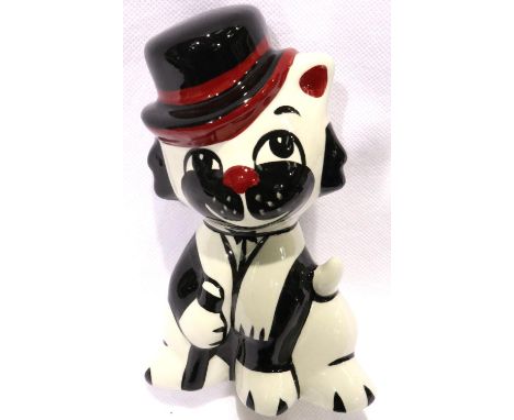 Lorna Bailey cat, Moonlight, H: 13 cm. No cracks, chips or visible restoration. P&amp;P Group 1 (£14+VAT for the first lot an