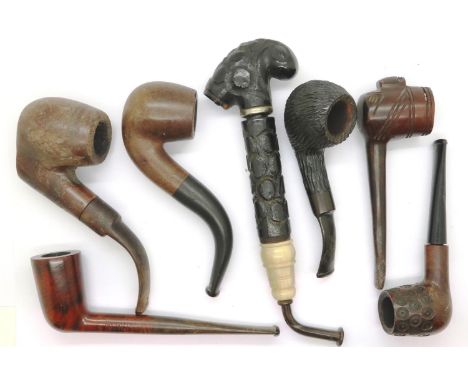 Collection of mixed smoking pipes. P&amp;P Group 2 (£18+VAT for the first lot and £3+VAT for subsequent lots) 