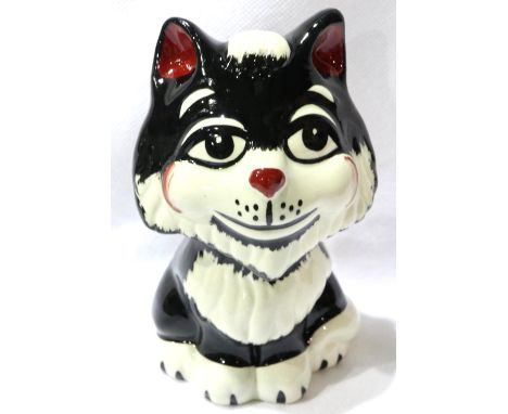 Lorna Bailey cat, Tex, H: 13 cm. No cracks, chips or visible restoration. P&amp;P Group 1 (£14+VAT for the first lot and £1+V