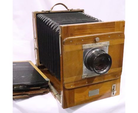 Russian FK-18 x 24 full plate camera with 4.5/300 lens and three plates. P&amp;P Group 2 (£18+VAT for the first lot and £3+VA