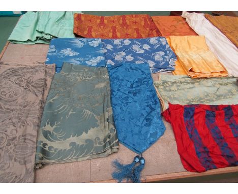 A considerable quantity 18th, 19th and 20th Century French and English silks, ecclesiastical textiles possibly 18th Century, 