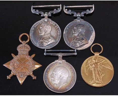 A Great War Gallantry group of medals, to include Distinguished Conduct Medal, naming 242501 SJT: G.W. HOBBS. M.M. 1/5 GLOUC.