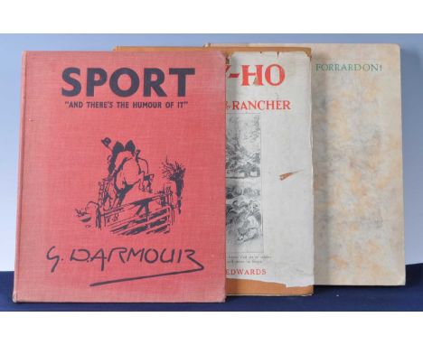 Armour, George Denholm: Sport "and there's the humour of it", first edition, signed to the title page, red cloth bound, quart