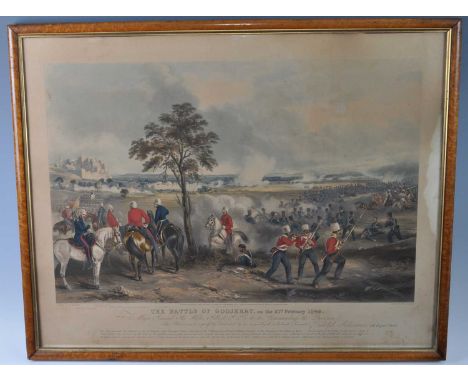 Sikh Wars, John Harris, (1811-1865) after Henry Martens, (1828-1854), a set of three aquatint engravings to include The Battl