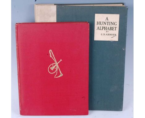 Armour, George Denholm: A Hunting Alphabet, 1929 first edition, London: Country Life Ltd, Charles Scribner's Sons: New York, 