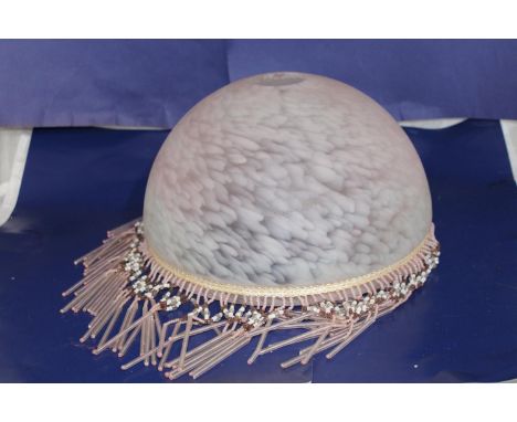 A vintage style glass lamp shade 