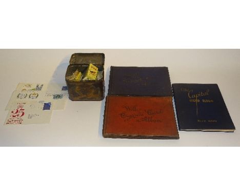 A mixed lot of stamps and cigarette cards, to include the capital postage stamp album, eleventh edition, two Wills cigarette 