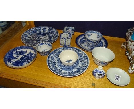 A mixed lot of Chinese porcelain plates, tea bowls, stands, snuff bottles circa 19th century and later (12)   CONDITION REPOR