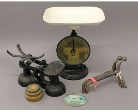 Two sets of vintage scales. 