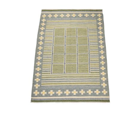 A SWEDISH FLAT WOVEN KILIM CARPET CONTEMPORARY approximately 287 x 190cm  Condition Report:  Rug in good/clean condition over