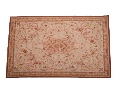 A CARPET IN AUBUSSON STYLE   approximately 272 x 181cm 