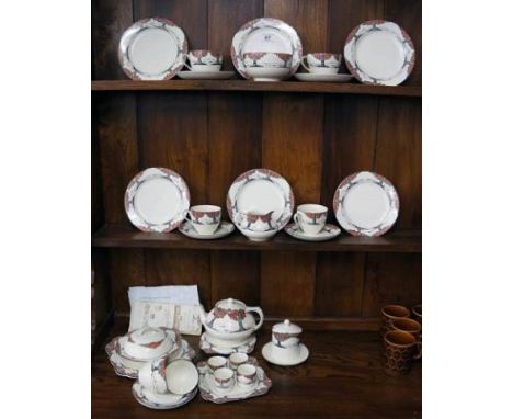 Crown Ducal tea service 'Orange tree pattern'