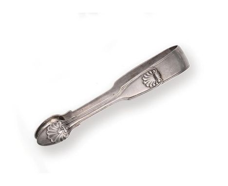 A Pair of George III Silver Sugar-Tongs, by Paul Storr, London, 1817, Fiddle, Thread and Shell pattern, 13.5cm long, 1oz 17dw