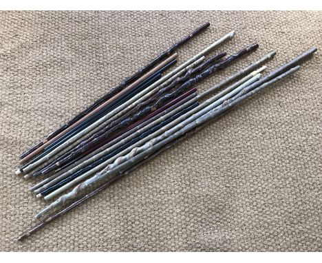 A quantity of walking stick shafts