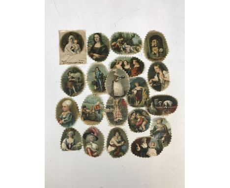 A quantity of vintage cigarette card silks