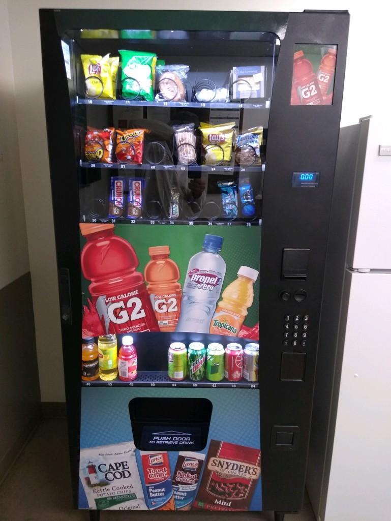 Wittern vending machine, Model 3589, for snacks and beverages, 115 volt