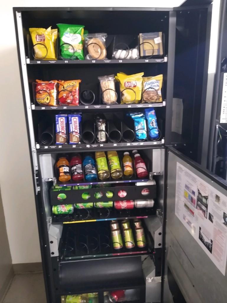 Wittern vending machine, Model 3589, for snacks and beverages, 115 volt