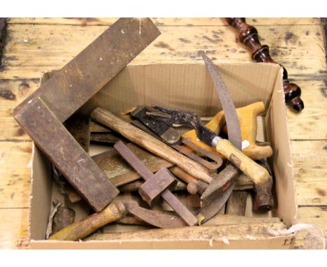 A selection of vintage hand tools 