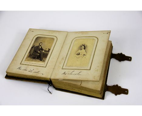 [AMERICAN CIVIL WAR], An album of 51 carte de visite albumen prints of Presidents, Union Generals, politicians and reporters 