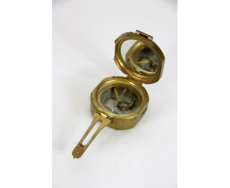 A W Ottway brass compass, No 3259, 7cm