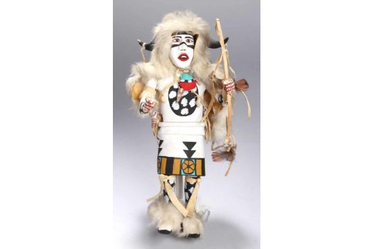 Kachina-Holzpuppe, "Medizinmann", Indianische Volkskunst, Hopi