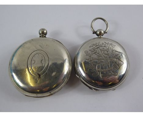 A Gentleman's Silver Full Hunter Pocket Watch, the movement engraved Lister & Sons, Newcastle on Tyne, nr 2178, the case hall