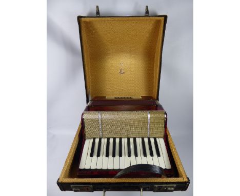 A Vintage Piano Accordion, in the original case.